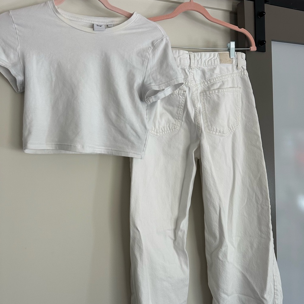 Bershka White Jeans